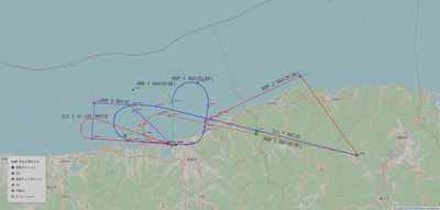 鳥取空港(RJOR)の新アプローチ方式等変更イメージ